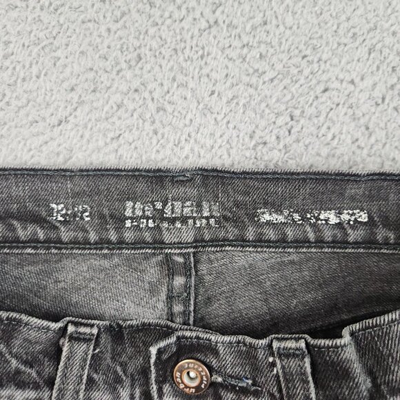 Urban Pipeline Jeans Men' 32x32 Black Straight Slim Denim Cotton Stretch Gothic - Picture 8 of 11